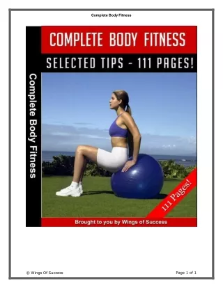 Complete Body Fitness