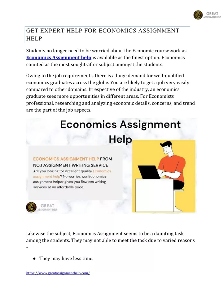 get expert help for economics assignment help