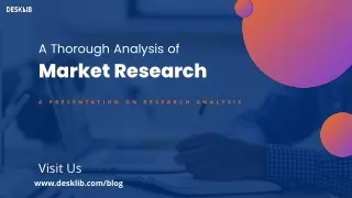 A thorough Analysis of market research