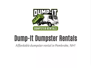 dump it dumpster rentals a fordable dumpster