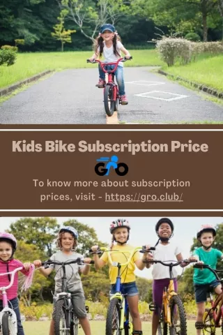Kids Bike Subscription Price