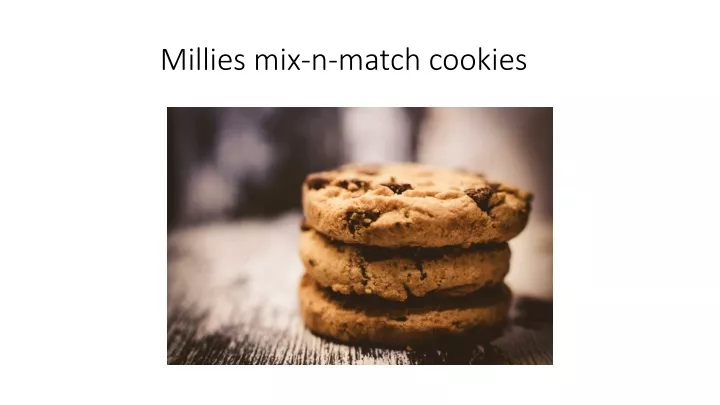 millies mix n match cookies