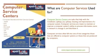 what are computer services used for
