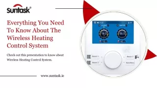 Everything You Need To Know About The Wireless Heating Control System