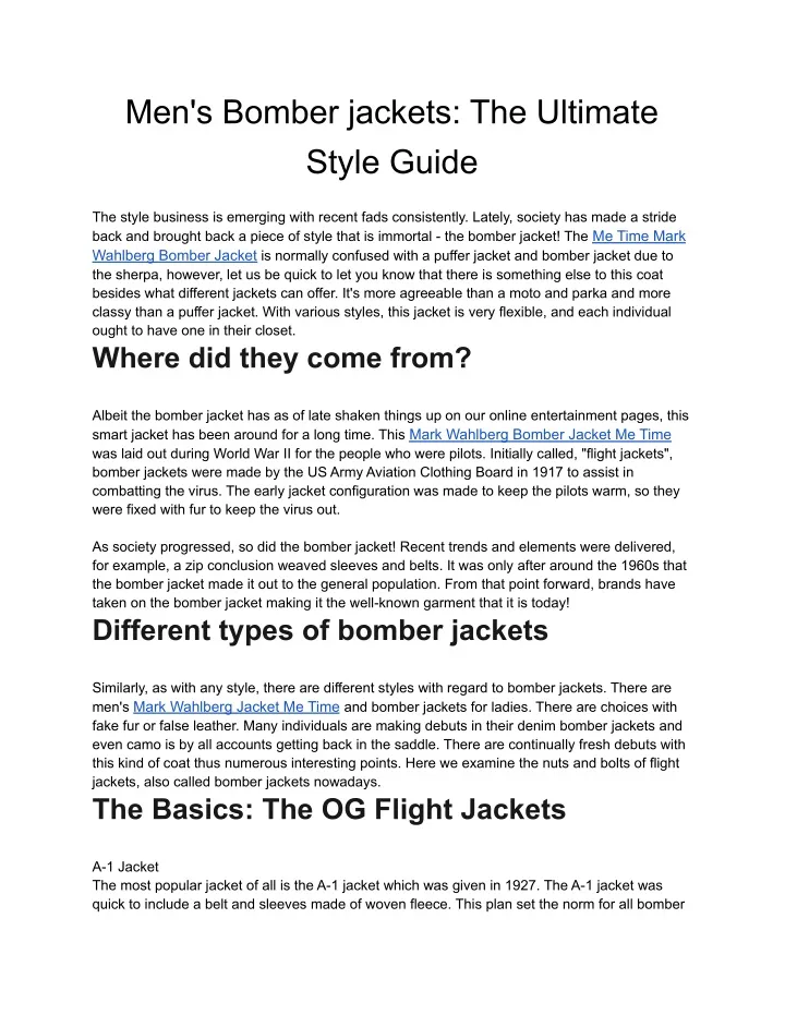 men s bomber jackets the ultimate style guide