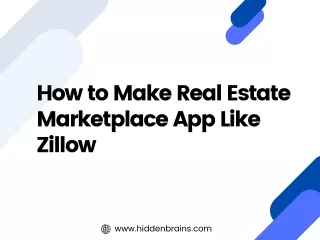 How to Make Real Estate Marketplace App Like Zillow