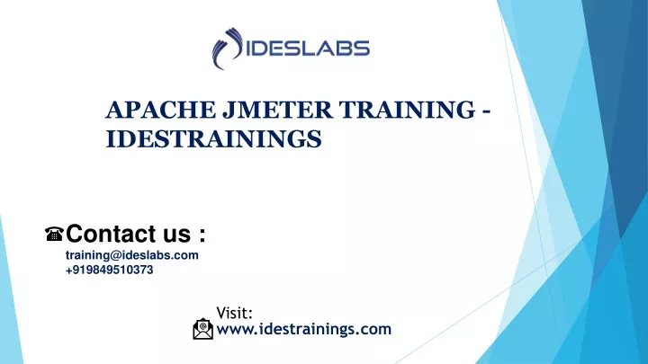 apache jmeter training idestrainings