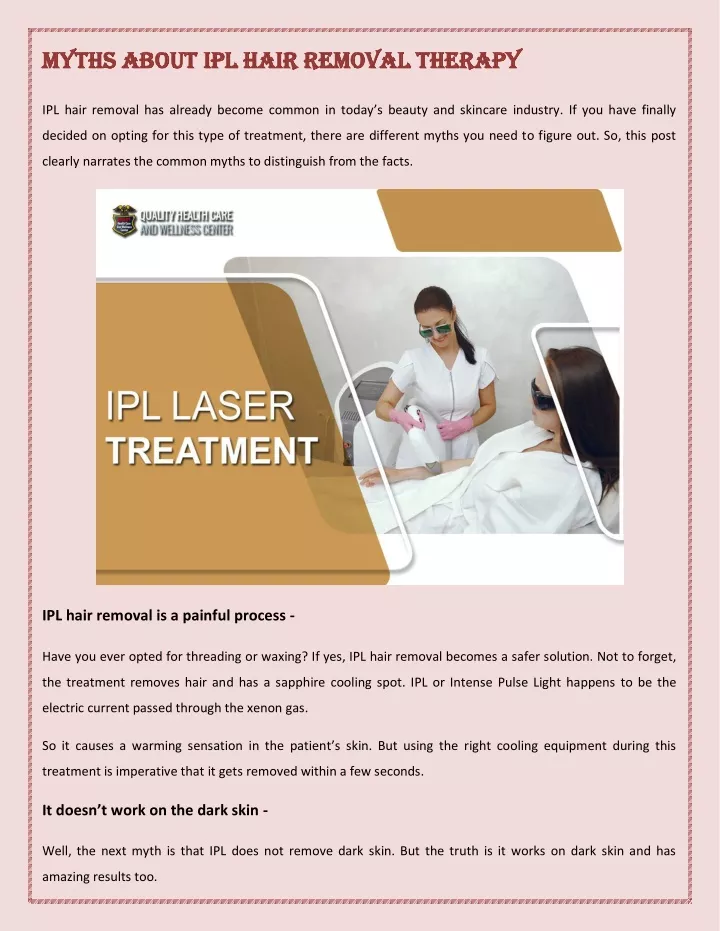 myths about ipl hair removal therapy myths about