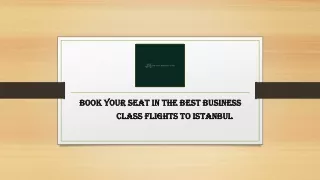 Book Your Seat in the Best Business Class Flights to Istanbul (1)