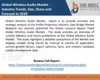 global wireless audio market industry trends size