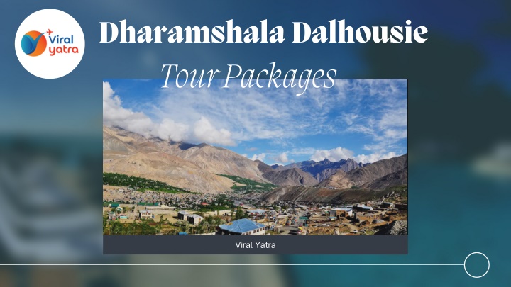 dharamshala dalhousie tour packages