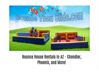 Get the Party Started with Bounce House Rentals in AZ!