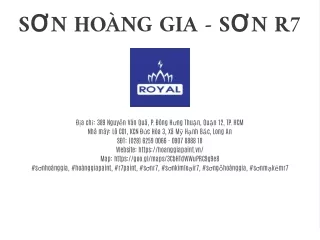 SƠN HOÀNG GIA - SƠN R7