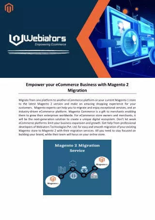 empower your ecommerce business with magento