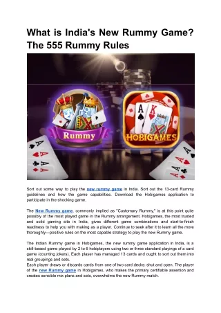 What is India's New Rummy Game_ The 555 Rummy Rules