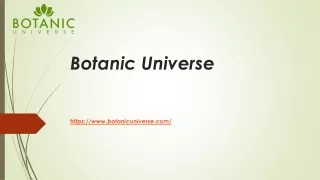 botanic universe