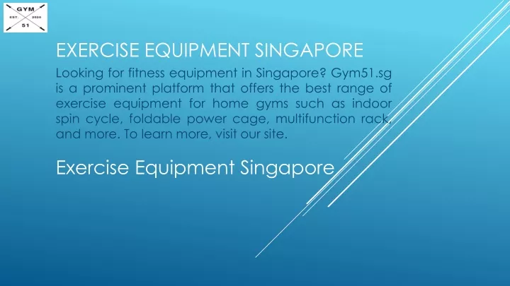 exercise equipment singapore