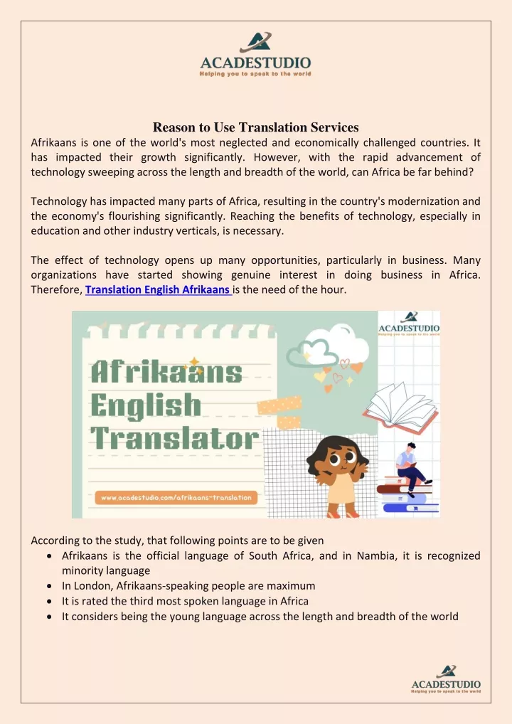 PPT - Afrikaans English Translator PowerPoint Presentation, free ...