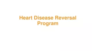 heart disease reversal program