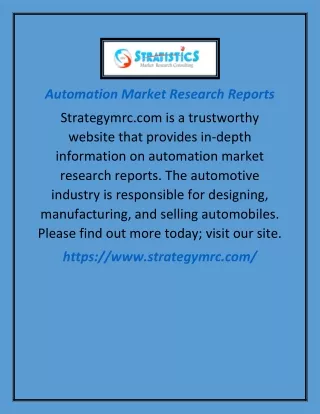 automation market research reports