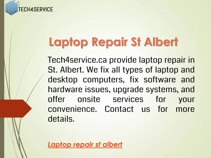 laptop repair st albert