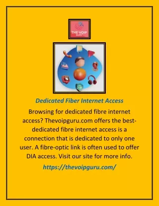 dedicated fiber internet access
