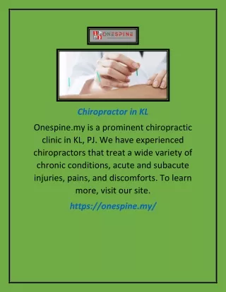 chiropractor in kl