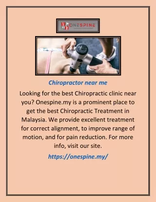 chiropractor near me