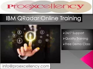 IBM QRadar online training