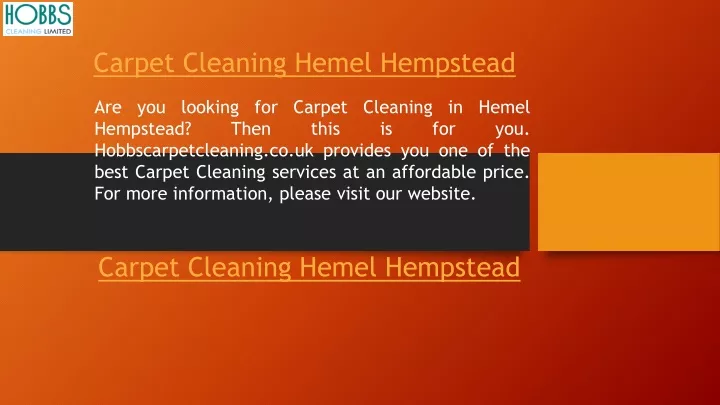 carpet cleaning hemel hempstead