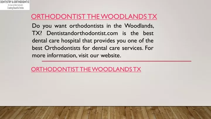 orthodontist the woodlands tx