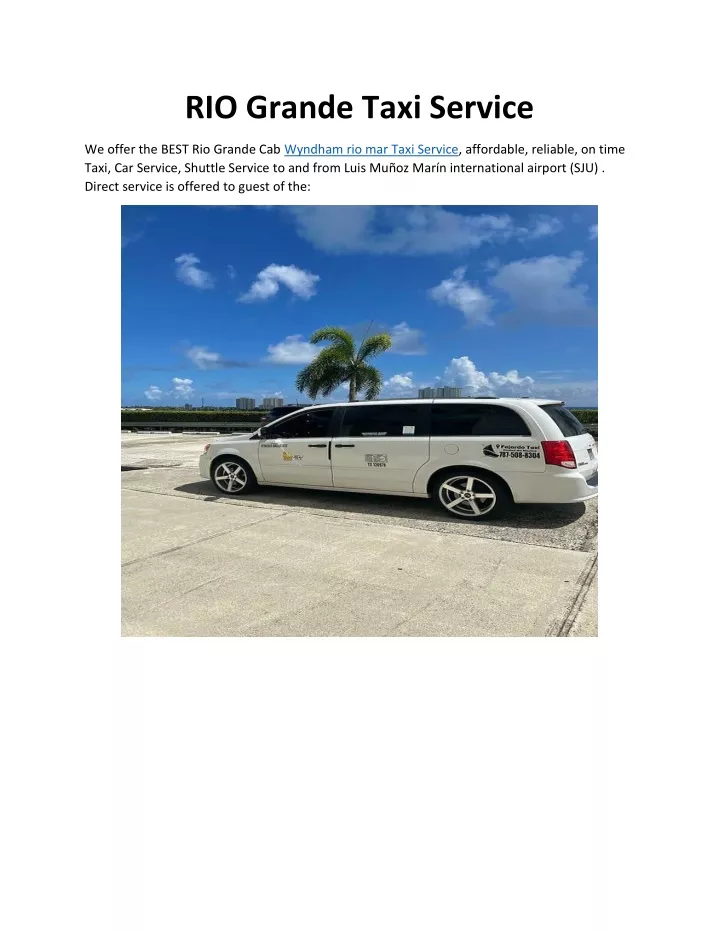 rio grande taxi service