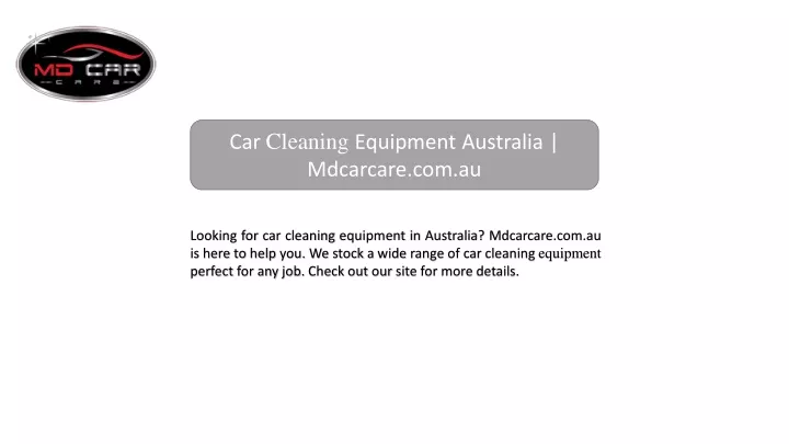 car cleaning equipment australia mdcarcare com au