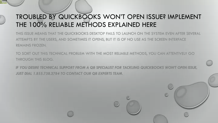 troubled by quickbooks won t open issue implement the 100 reliable methods explained here