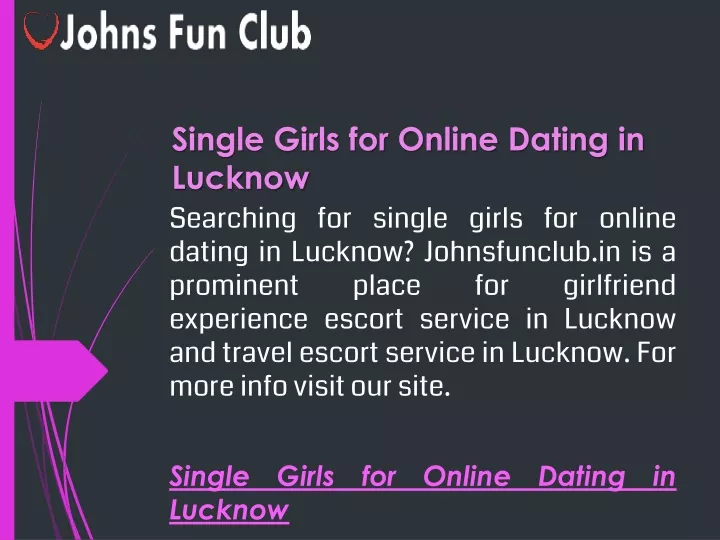 single girls for online dating in lucknow