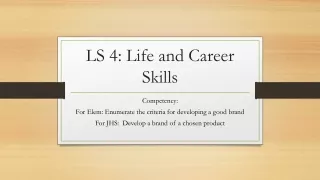 ls 4 life and career skills