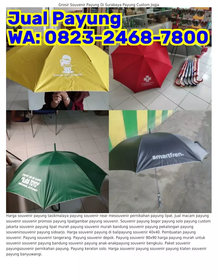 grosir souvenir payung di surabaya payung custom