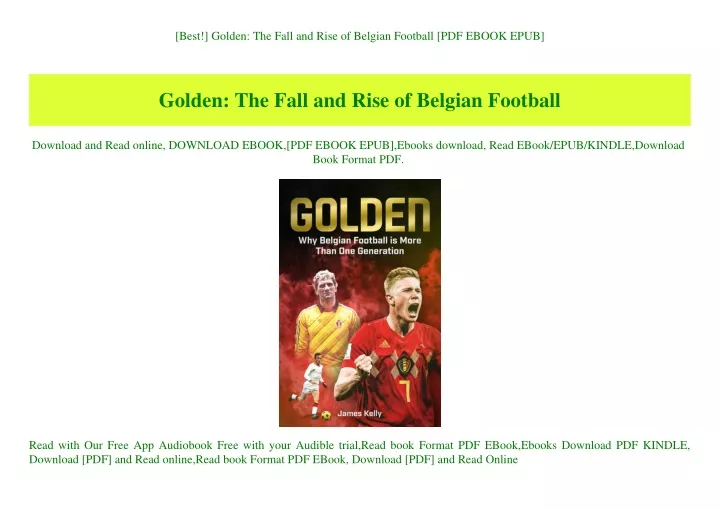 best golden the fall and rise of belgian football