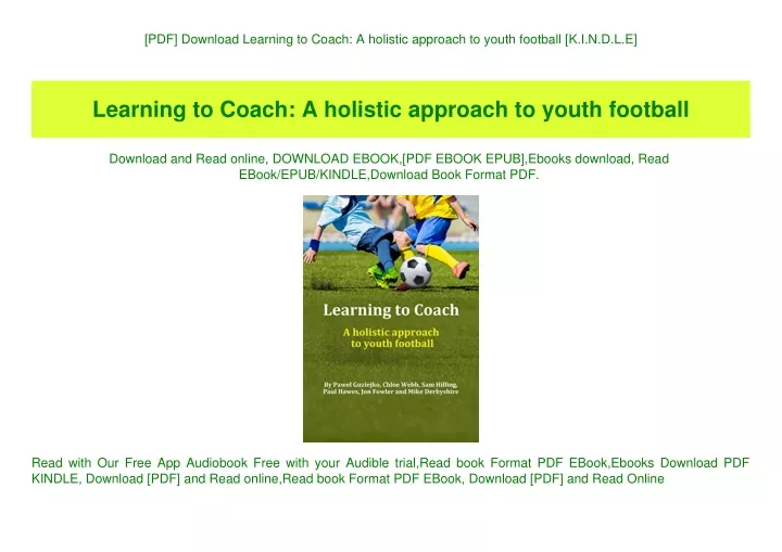 pdf download learning to coach a holistic