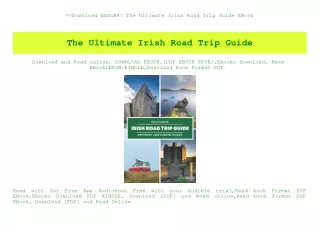 Download EBOoK@ The Ultimate Irish Road Trip Guide EBook