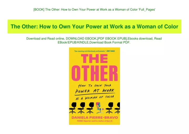 book the other how to own your power at work