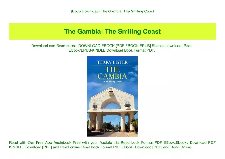 epub download the gambia the smiling coast