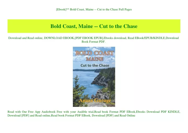 ebook bold coast maine cut to the chase full pages