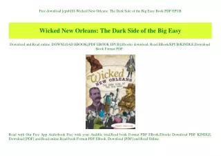 Free download [epub]$$ Wicked New Orleans The Dark Side of the Big Easy Book PDF EPUB