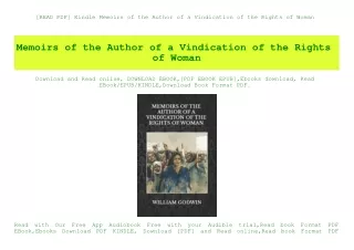 [READ PDF] Kindle Memoirs of the Author of a Vindication of the Rights of Woman (READ PDF EBOOK)