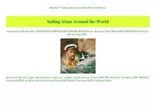 [Ebook]^^ Sailing Alone Around the World Full Pages