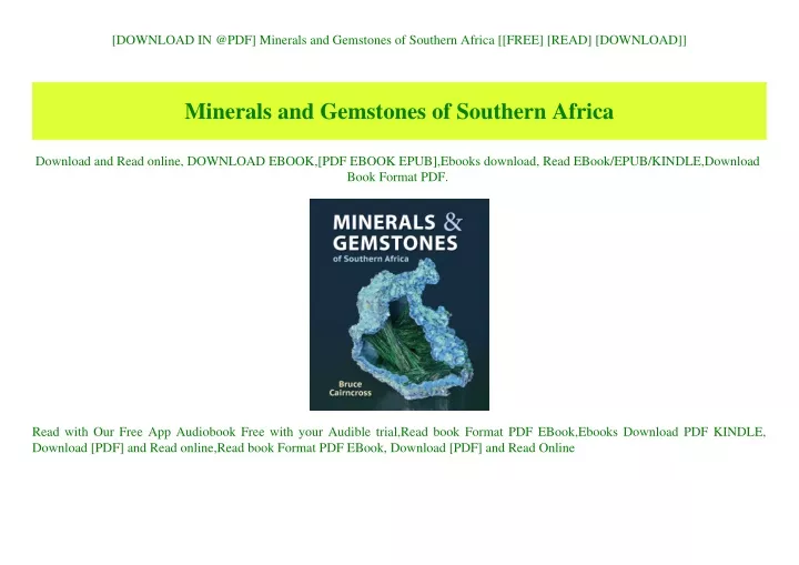 download in @pdf minerals and gemstones