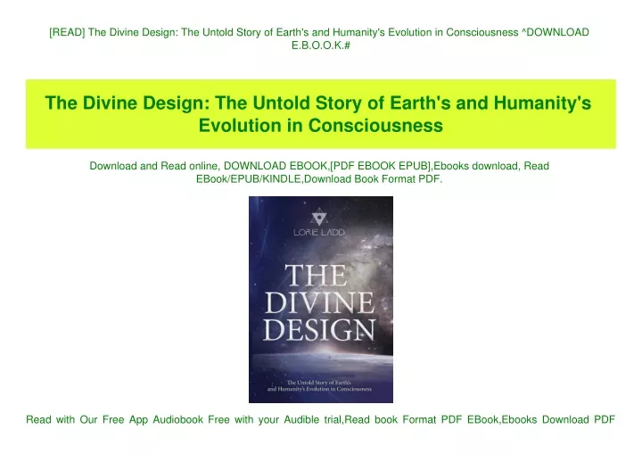 read the divine design the untold story of earth