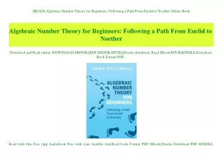 read algebraic number theory for beginners