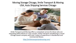 Moving Storage Chicago, Xmile Transport & Moving USA, Auto Shipping Services